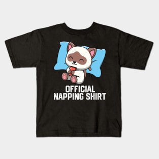 officiall napping shirt Kids T-Shirt